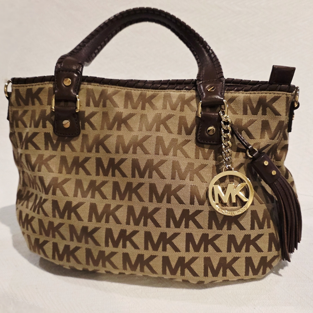 Michael Kors Brown Logo Tote Bag